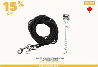 Chico ZOO & CO ROPES AND STAKES FOR DOGS offer