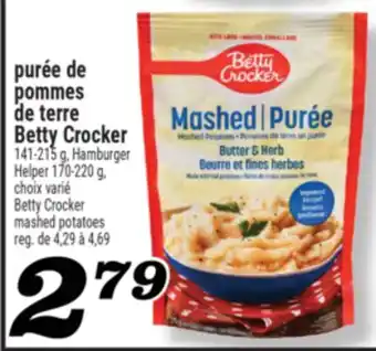 Marché Richelieu PURÉE DE POMMES DE TERRE BETTY CROCKER | BETTY CROCKER MASHED POTATOES offer
