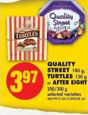 No Frills Quality street turtles offer