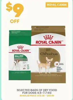 Chico ROYAL CANIN SELECTED BAGS OF DRY FOOD FOR DOGS offer