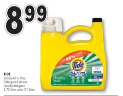 Familiprix TIDE, Simply All in One, Laundry detergent, 2,72 or 3,1 litres offer