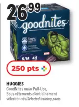 Familiprix HUGGIES, GoodNites or Pull-Ups, Selected training pants offer