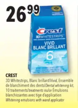Familiprix CREST, 3D Vivid, Dental whitening kit, 10 treatments offer