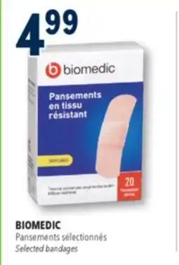 Familiprix BIOMEDIC, Selected bandages offer