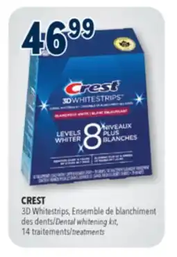 Familiprix CREST 3D Whitestrips, Dental whitening kit, 14 treatments offer