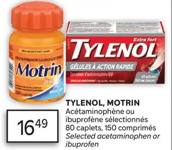 Brunet TYLENOL, MOTRIN Acétaminophène ou ibuprofène sélectionnés offer