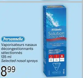 Brunet Personnelle Vaporisateurs nasaux décongestionnants sélectionnés offer