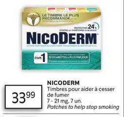 Brunet NICODERM Timbres pour aider à cesser de fumer offer