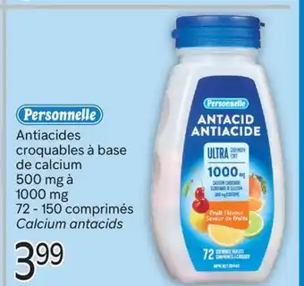 Brunet PERSONNELLE Antiacides croquables à base de calcium 500 mg à 1000 mg offer