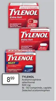 Brunet TYLENOL Acétaminophène sélectionné offer