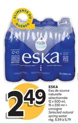 Brunet ESKA Eau de source naturelle sélectionnée offer