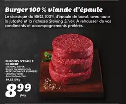 IGA BEEF SHOULDER BURGERS offer