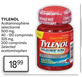Brunet TYLENOL Acétaminophène sélectionné offer