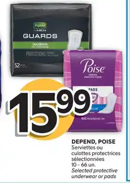Brunet DEPEND, POISE Serviettes ou culottes protectrices sélectionnées offer