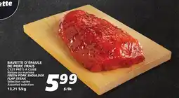 IGA C'EST PRÊT! À CUIRE FRESH PORK SHOULDER FLAP STEAK offer