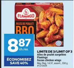 Giant Tiger Flamingo frozen chicken wings offer
