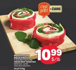Marché Bonichoix C'EST PRÊT! À CUIRE FRESH BEEF ROSETTES offer
