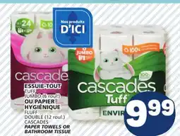 Marché Bonichoix CASCADES PAPER TOWELS OR BATHROOM TISSUE offer