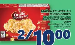 Marché Bonichoix ORVILLE REDENBACHER POPPING MICROWAVE offer
