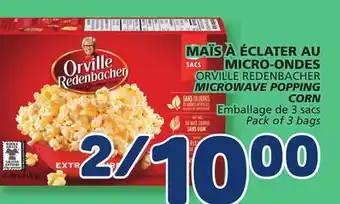 Marché Bonichoix ORVILLE REDENBACHER POPPING MICROWAVE offer