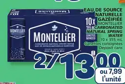 Marché Bonichoix MONTELLIER CARBONATED NATURAL SPRING WATER offer