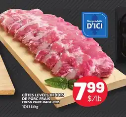 Marché Bonichoix FRESH PORK BACK RIBS offer