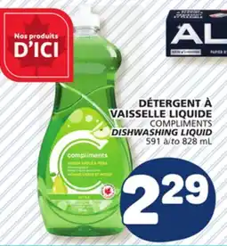 Marché Bonichoix COMPLIMENTS DISHWASHING LIQUID offer