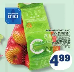 Marché Bonichoix COMPLIMENTS POMMES CORTLAND OU McINTOSH offer