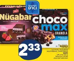 Marché Bonichoix LERLERC GO PURE NÜGABAR MUFFINMAX, CHOCOMAX BARS offer