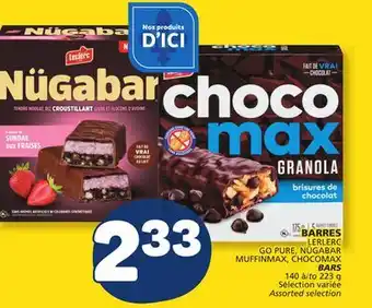 Marché Bonichoix LERLERC GO PURE NÜGABAR MUFFINMAX, CHOCOMAX BARS offer