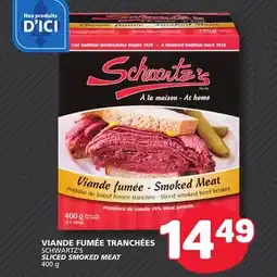 Marché Bonichoix SCHWARTZ'S SLICED SMOKED MEAT offer