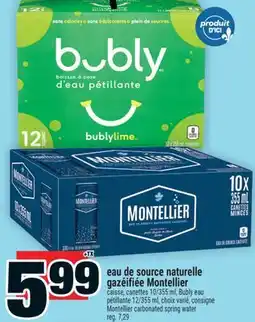 Super C eau de source naturelle gazéifiée Montellier | Montellier carbonated spring water offer