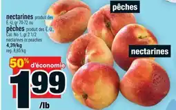 Super C nectarines ou pêches | nectarines or peaches offer