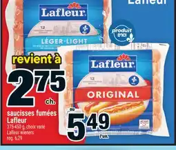 Super C saucisses fumées Lafleur | Lafleur wieners offer
