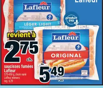 Super C saucisses fumées Lafleur | Lafleur wieners offer