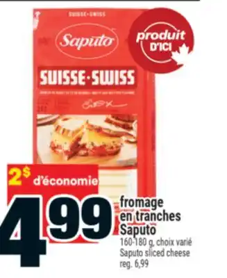 Super C fromage en tranches Saputo | Saputo sliced cheese offer