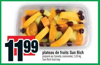 Super C plateau de fruits Sun Rich | Sun Rich fruit tray offer