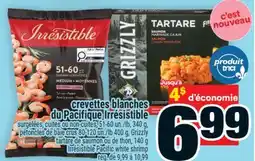Super C crevettes blanches du Pacifique Irrésistible | Irrésistible Pacific white shrimp offer