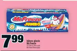 Super C bâtons glacés Mr.Freeze | Mr.Freeze freeze pops offer