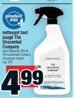 Super C nettoyant tout usage The Unscented Company | The Unscented Company all purpose cleaner offer
