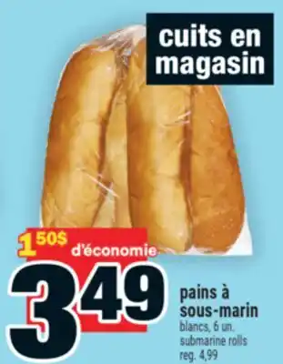 Super C pains à sous‑marin | submarine rolls offer
