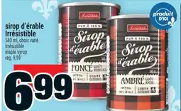 Super C sirop d'érable Irrésistible | Irrésistible maple syrup offer