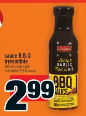 Super C sauce B.B.Q Irrésistible | Irrésistible B.B.Q sauce offer