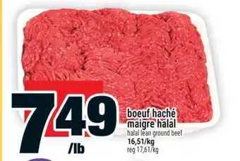 Super C boeuf haché maigre halal | halal lean ground beef offer