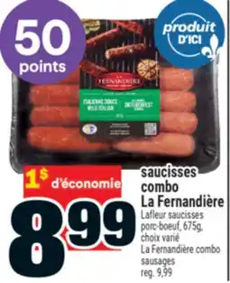 Super C saucisses combo La Fernandière | Fernandière combo sausages offer