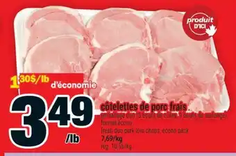 Super C côtelettes de porc frais | fresh duo pork loin chops offer