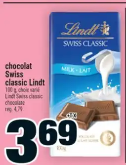 Super C chocolat Swiss classic Lindt | Lindt Swiss classic chocolate offer
