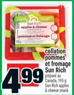 Super C collation pommes et fromage Sun Rich | Sun Rich apples & cheese snack offer