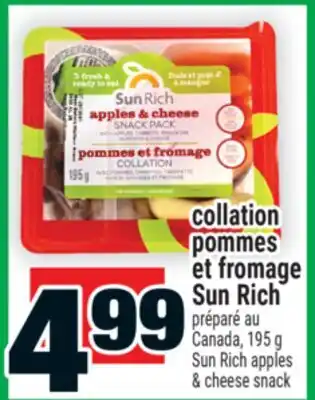 Super C collation pommes et fromage Sun Rich | Sun Rich apples & cheese snack offer