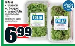 Super C laitues croquantes ou bouquet croquant Folia | Folia crunchy greens or crispy bouquet offer
